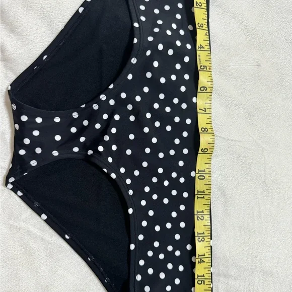 NWT Adore me black with dots Swim bottom Large - Picture 2 of 5